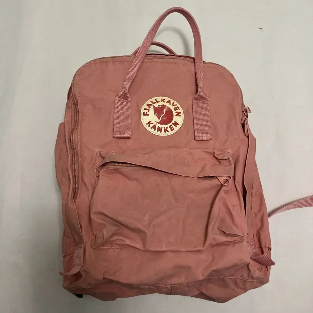 FJALLRAVEN KANKEN Girls Backpack Pink Adjustable Strap Top Handle Outdoor 23510